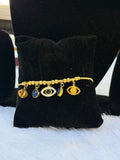 evil eye bracelet with anti tarnish