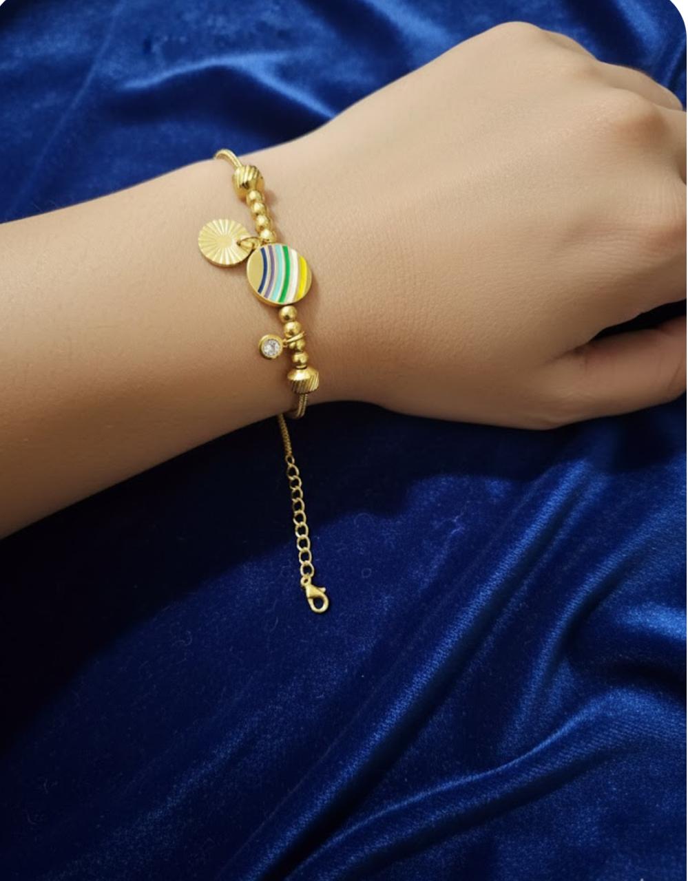 Mixed Charm Snake Bracelet