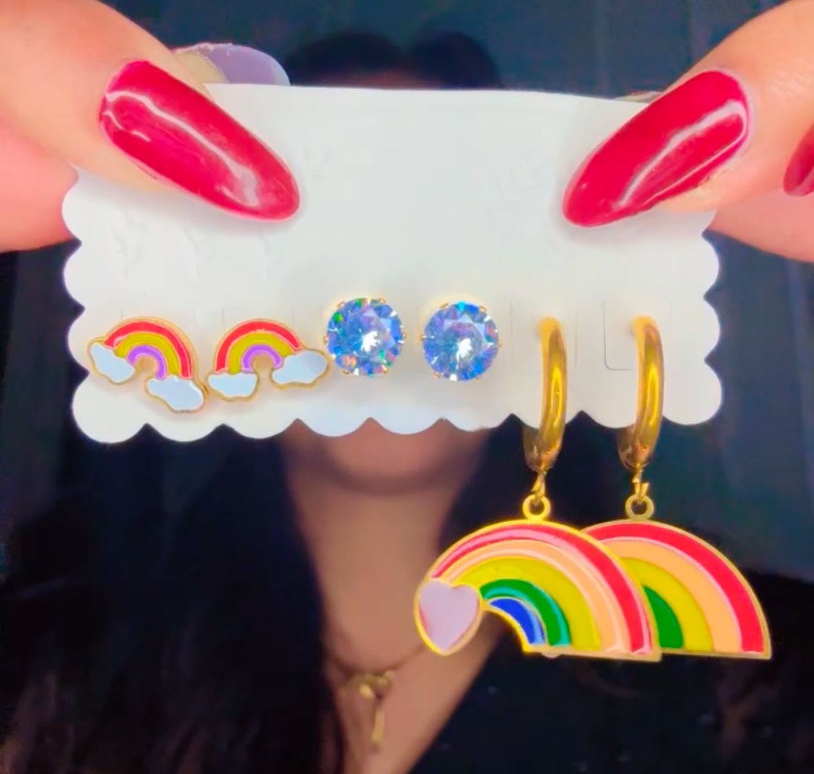 wibing combo earrings with anti tarnish