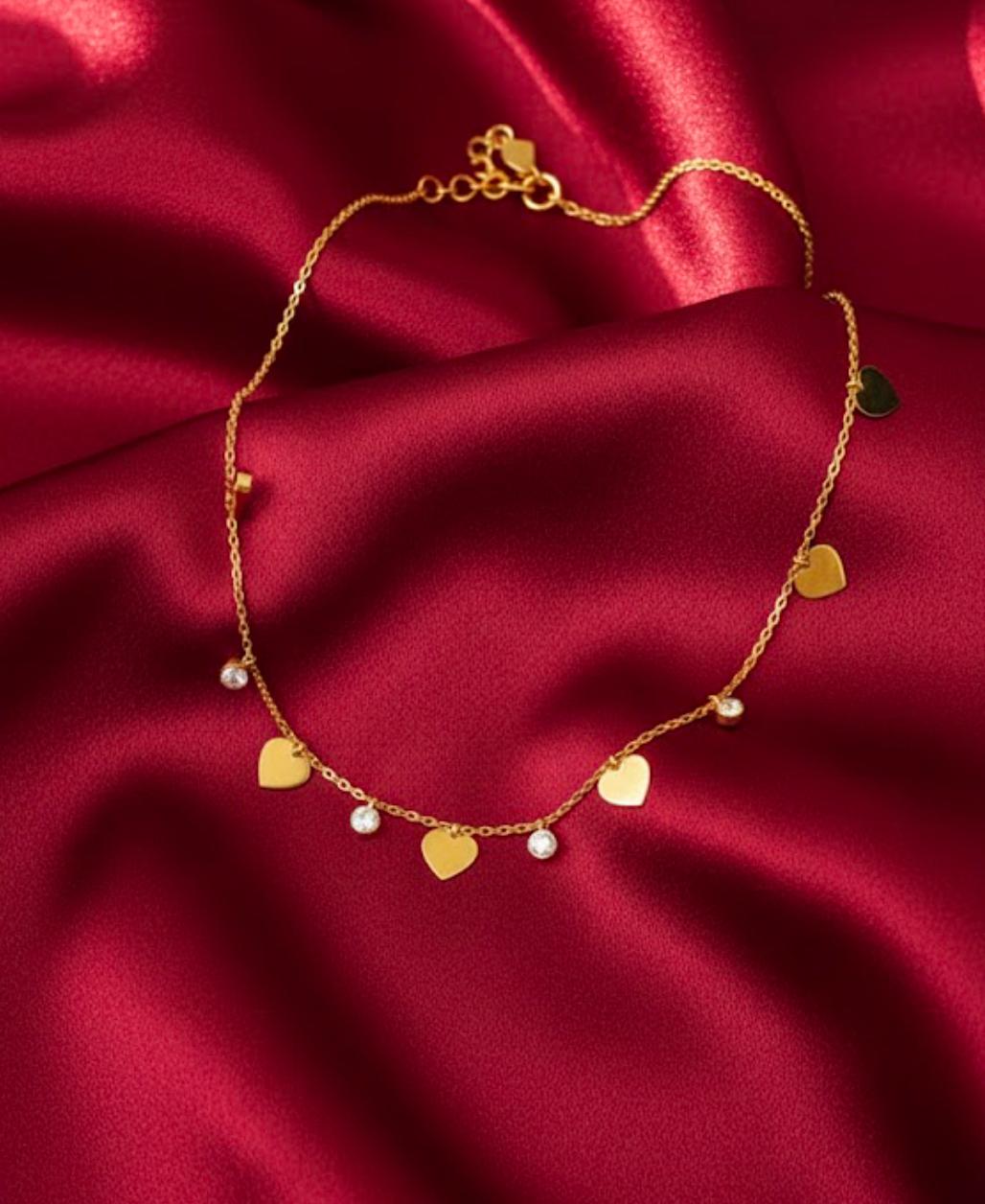 Golden Dangling Neckpiece