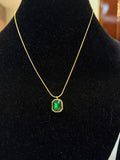 emrald pendant neckpiece