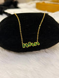 emrald pendant neckpiece