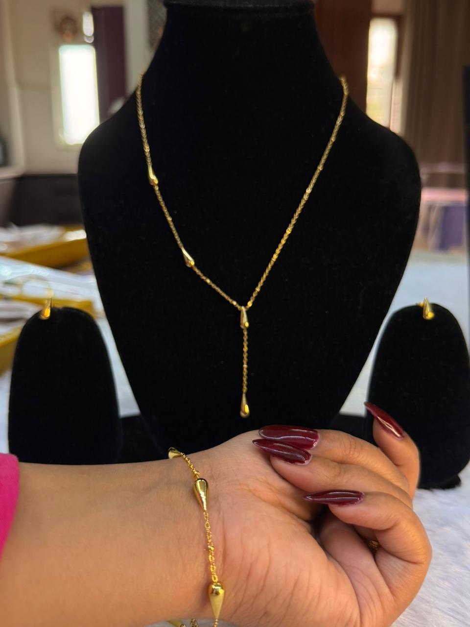 pendant with bracelet anti tarnish