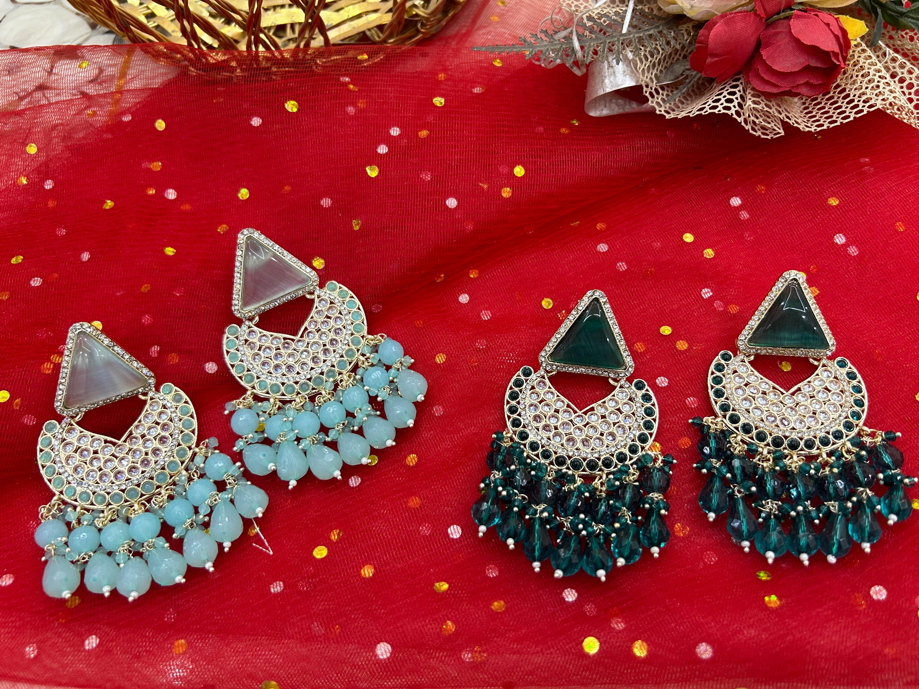 Stylish and western inspired designed earrings