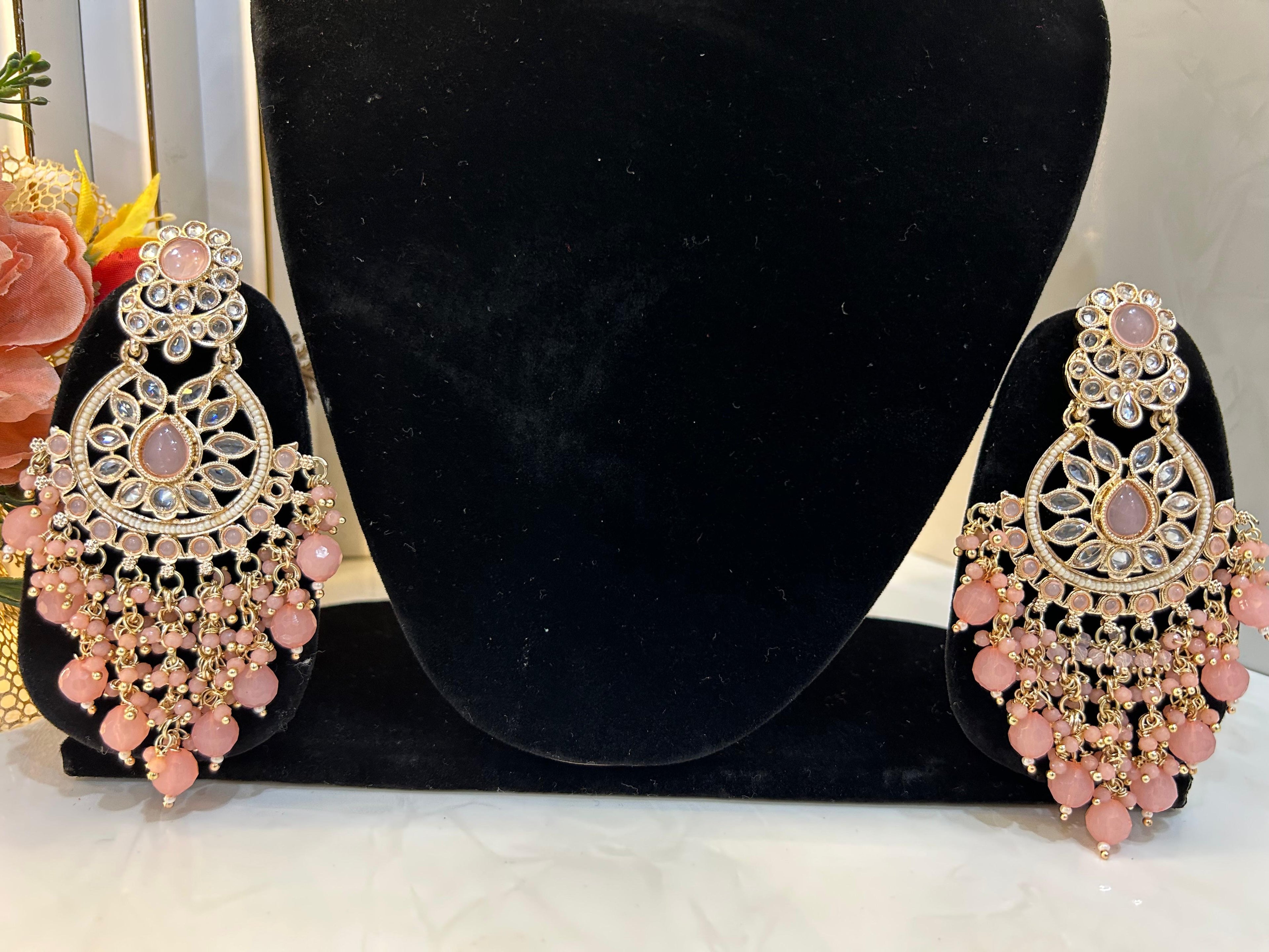 skin coloured jhumkas