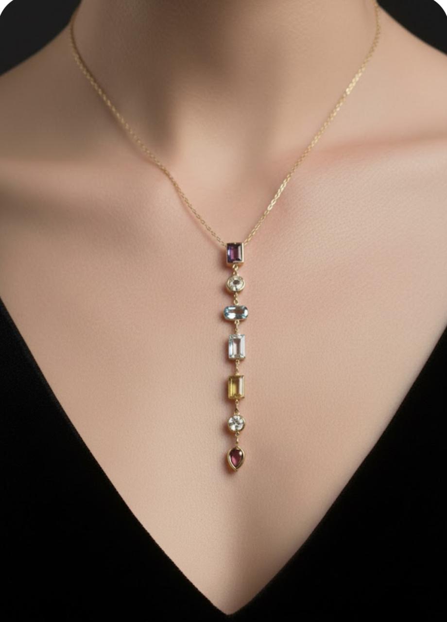 Neck Tie Anti Tarnish Neckpiece